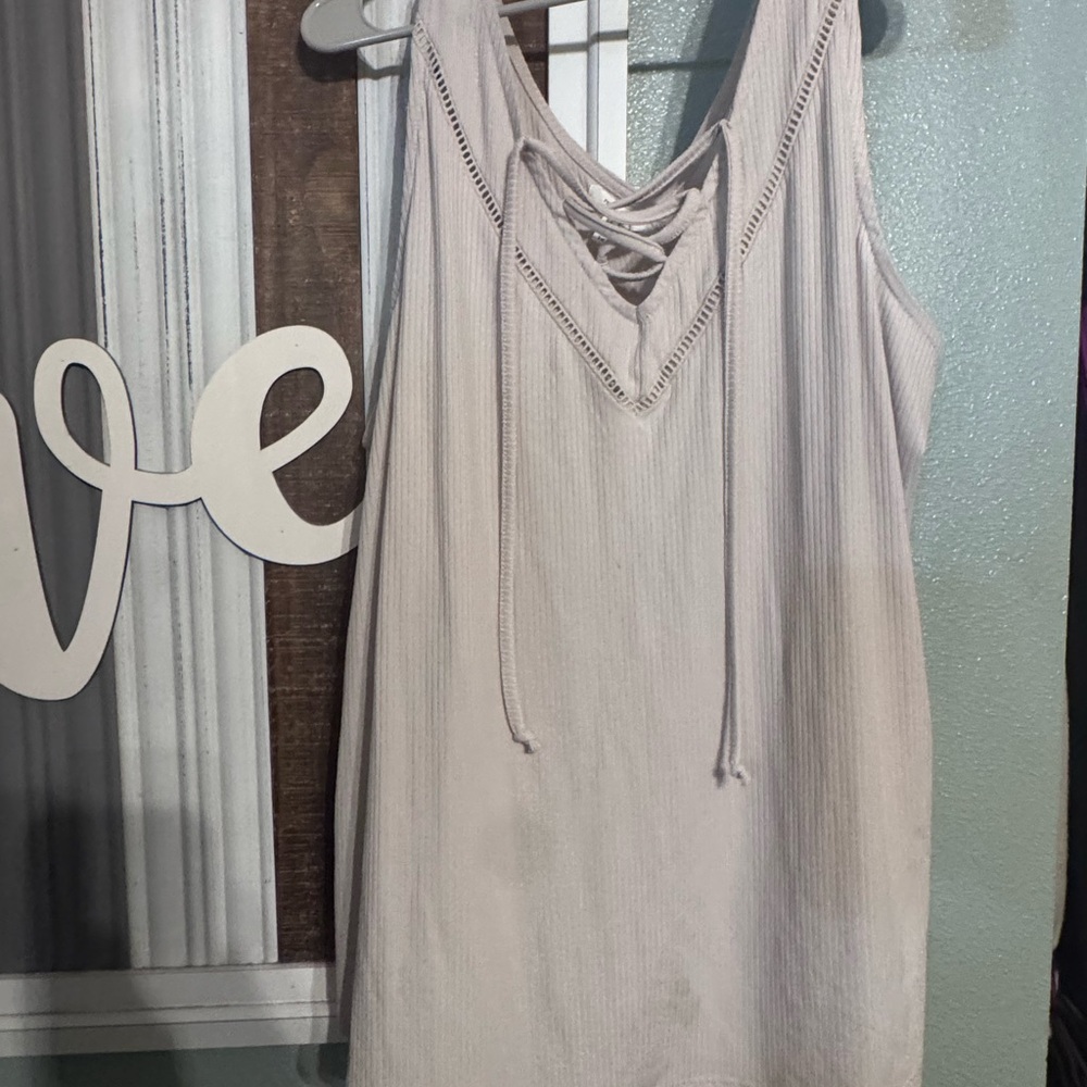 Maurices Beige Ribbed Top